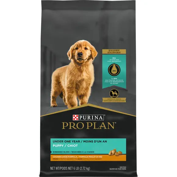 Purina Pro Plan Shredded Chicken & Rice Formula Puppy Dry Dog Food