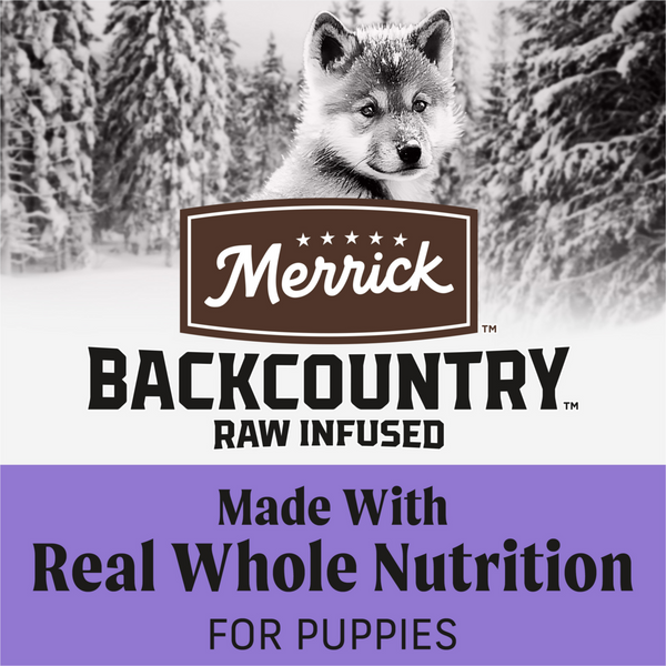 Merrick Backcountry Healthy Grains Premium Dry Puppy Kibble With Freeze Dried Raw Chicken