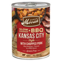 Merrick Wet Dog Food Slow-Cooked BBQ Kansas City Style with Chopped Pork Grain Free Canned Dog Food