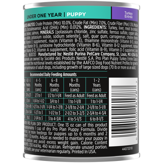 Purina Pro Plan Grain-Free Classic Turkey Entree Wet Puppy Food