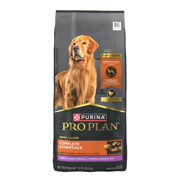 Purina Pro Plan Essentials Shredded Blend Turkey & Rice High Protein Dry Dog Food