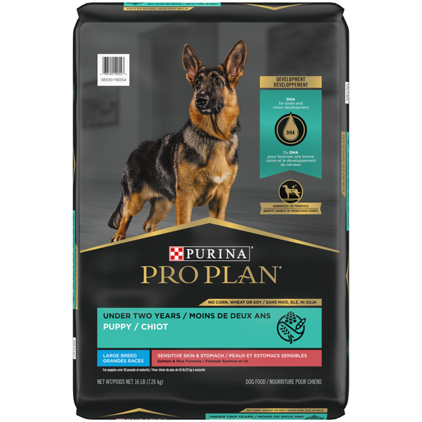 Pro Plan Sensitive Skin & Stomach Salmon & Rice Large Breed Probiotic Dry Puppy Food