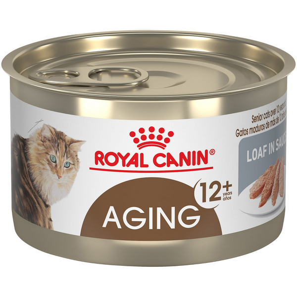 Royal Canin Feline Health Nutrition Aging 12  Loaf In Sauce Canned Cat Food