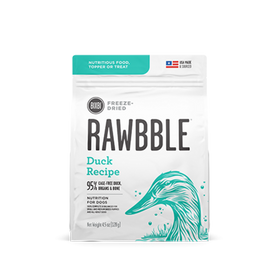 Bixbi Rawbble Freeze Dried Duck Dog Food