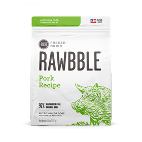 Bixbi Rawbble Freeze Dried Pork Dog Food