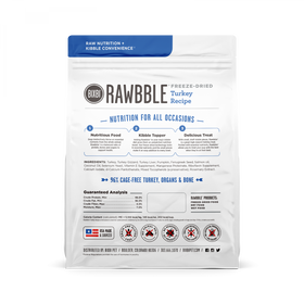 Bixbi Rawbble Freeze Dried Turkey Dog Food