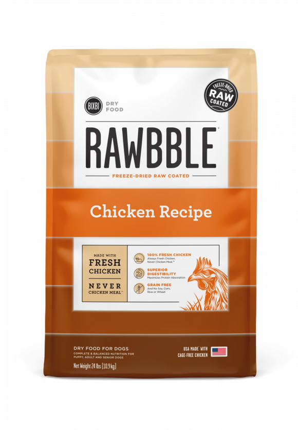 Bixbi Rawbble Kibble Grain Free Chicken Dog Food