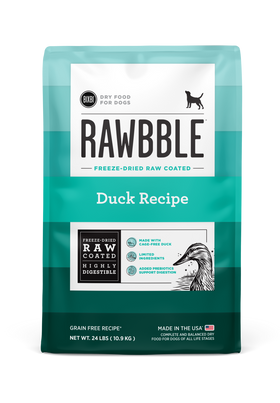 Bixbi Rawbble Kibble Grain Free Duck Dog Food