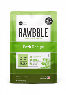 Bixbi Rawbble Kibble Grain Free Pork Dog Food