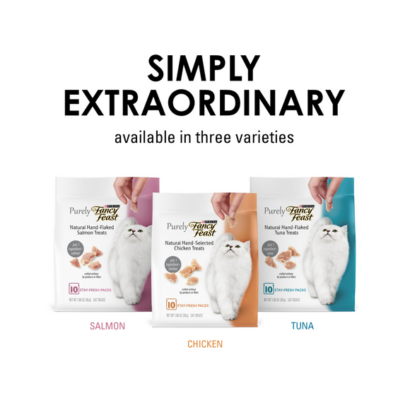 Fancy Feast Purely Natural Hand-Flaked Tuna Cat Treats