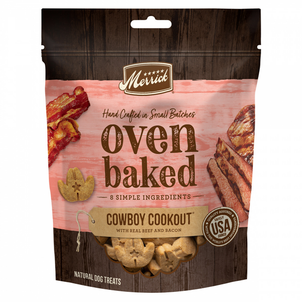 Merrick Oven Baked Cowboy Cookout Beef & Bacon Dog Treats