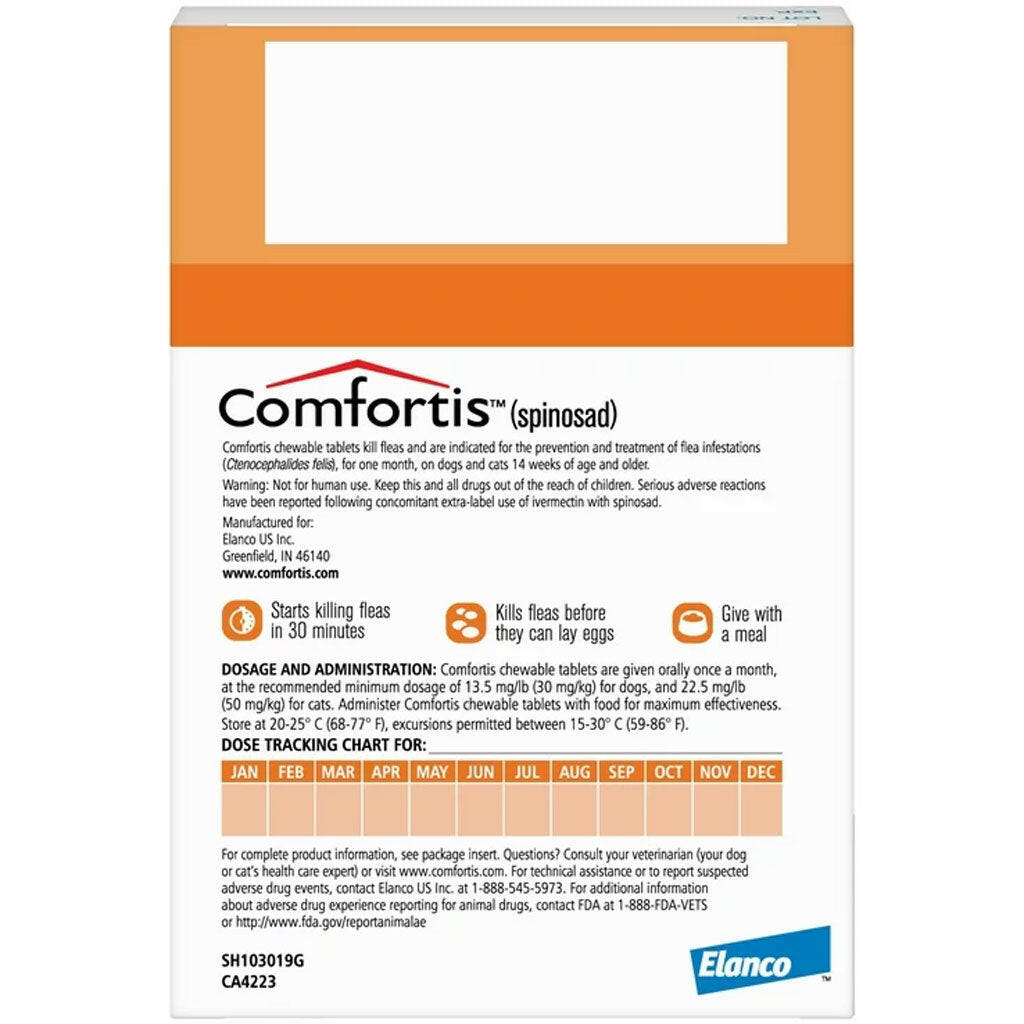 Comfortis for Dogs 10.1-20 lbs & Cats 6.1-12 lbs Pet Medicine.