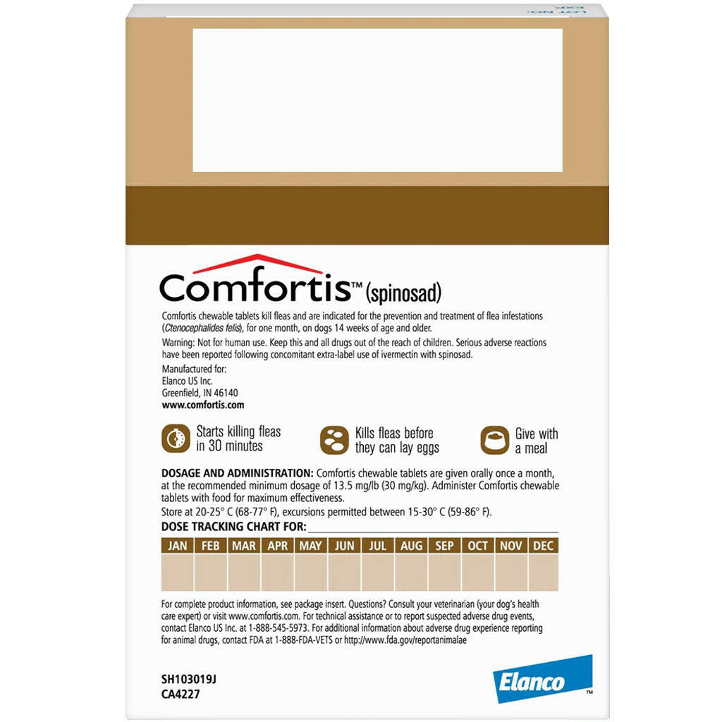 Comfortis for Dogs 60.1-120 lbs directions