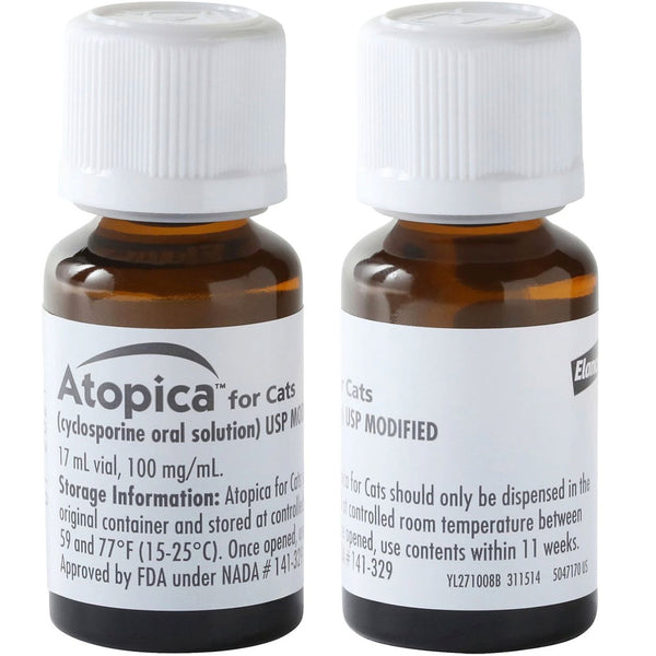 Atopica 100mg/ml Oral Solution for Cats 17ml bottle