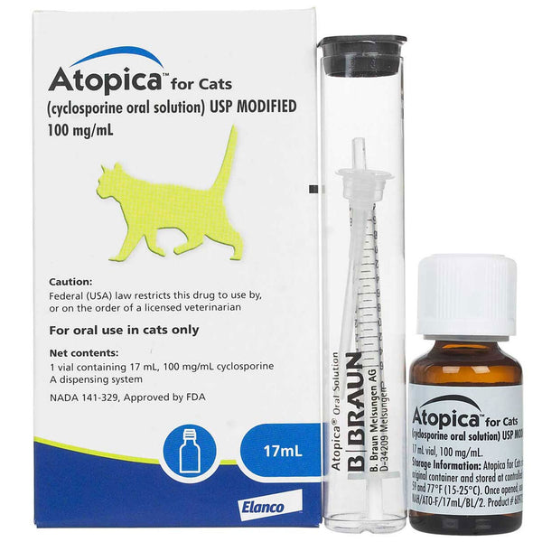 Atopica 100mg/ml Oral Solution for Cats 17 ml