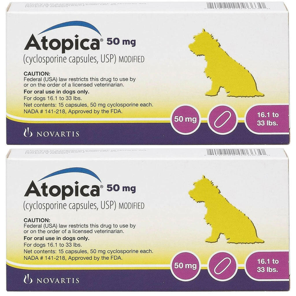 Atopica for Dogs 50mg 30 capsules