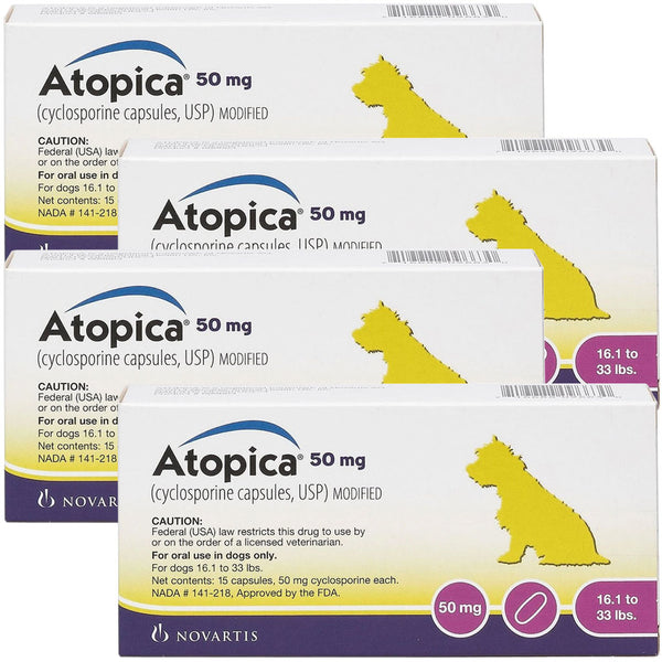 Atopica for Dogs 50mg 60 capsules