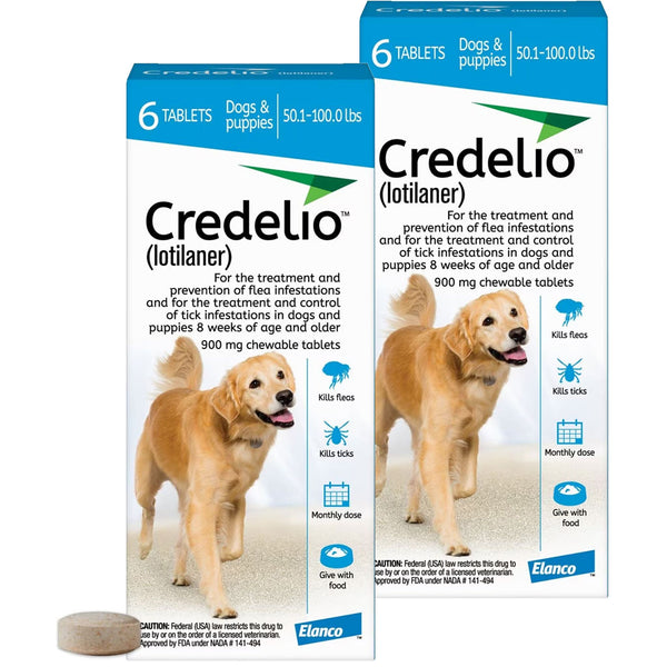 Credelio for Dogs 50.1-100 lbs 12 tablet