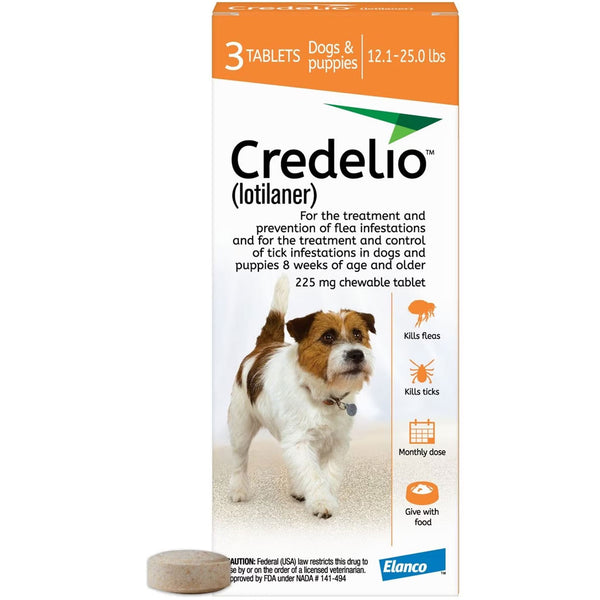 Credelio for Dogs 12.1-25 lbs 3 tablet