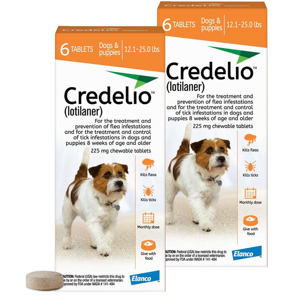 Credelio for Dogs 12.1-25 lbs 12 tablet