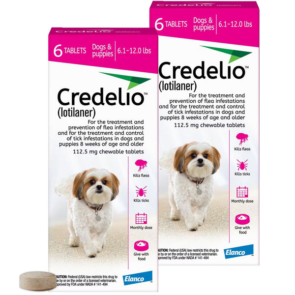 Credelio for Dogs 6.1-12 lbs 12 tablet