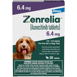 Zenrelia (ilunocitinib tablets) for Dogs, 6.4-mg 30 tablets