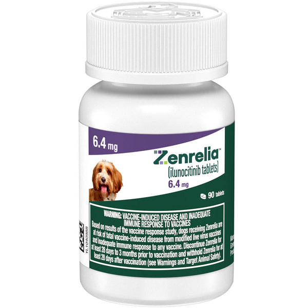 Zenrelia (ilunocitinib tablets) for Dogs, 6.4-mg 90 count