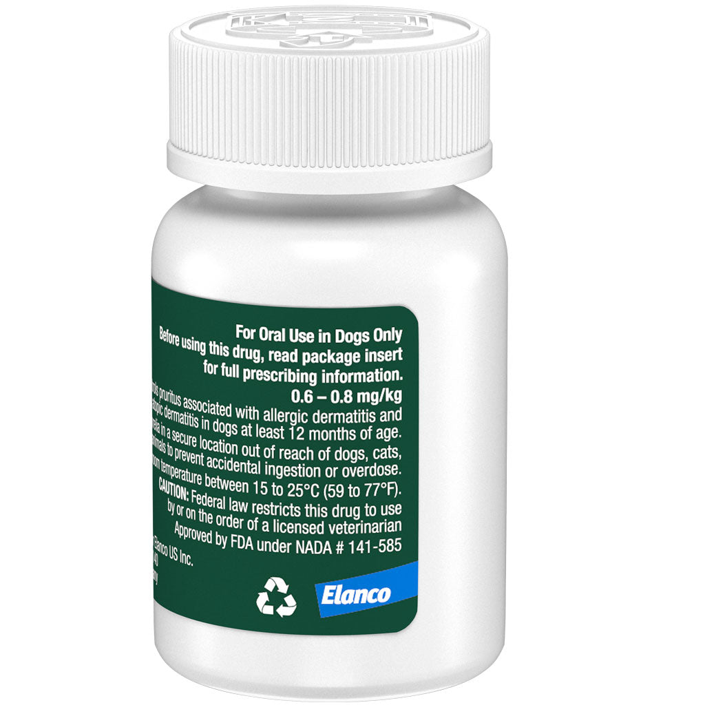 Zenrelia (ilunocitinib tablets) for Dogs, 6.4-mg 90 count backside