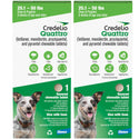 Credelio Quattro Flavored Chewable Tablets for Dogs 25.1 to 50 lbs, 2 tablets