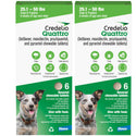 Credelio Quattro Flavored Chewable Tablets for Dogs 25.1 to 50 lbs, 12 tablets