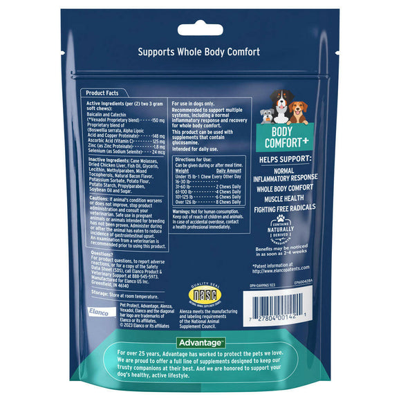 Pet Protect Body Comfort Plus Alenza for Dogs backside