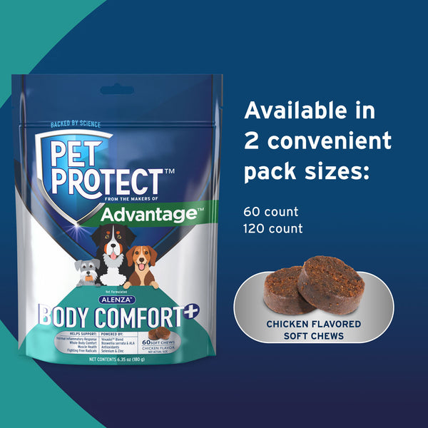 Pet Protect Body Comfort Plus Alenza for Dogs  available in 2 sizes