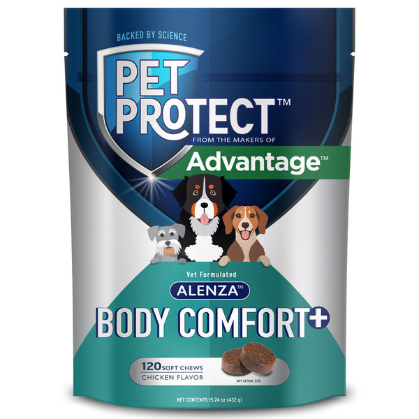 Pet Protect Body Comfort Plus Alenza for Dogs, Chicken Flavor 120 soft chews