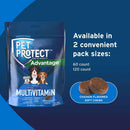 Pet Protect Multivitamin DVM Daily Soft Chews for Dogs available in 2 size
