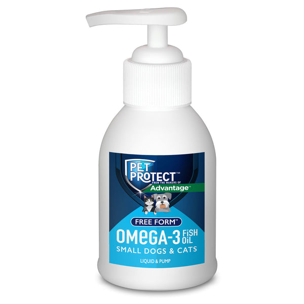 Pet Protect Omega-3 Free Form for Small Dogs & Cats, 4-oz
