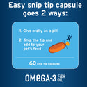 Pet Protect Omega-3 Snip Tips for Small Dog & Cat instructionsPet Protect Omega-3 Snip Tips for Medium & Large Dogs instructions