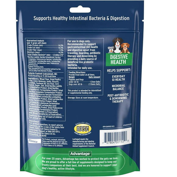 Pet Protect Digestive Health Lactoquil for Dogs Backside
