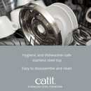 Catit Fresh & Clear Stainless Steel Cat Water Fountain (64 fl. oz.)-6