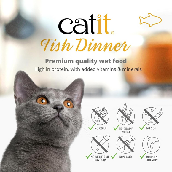 Catit Fish Dinner with Tuna & Carrot
