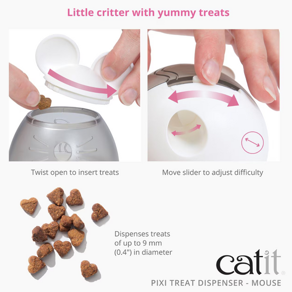 Catit PIXI  Mouse Shape Treat Dispenser for Cats