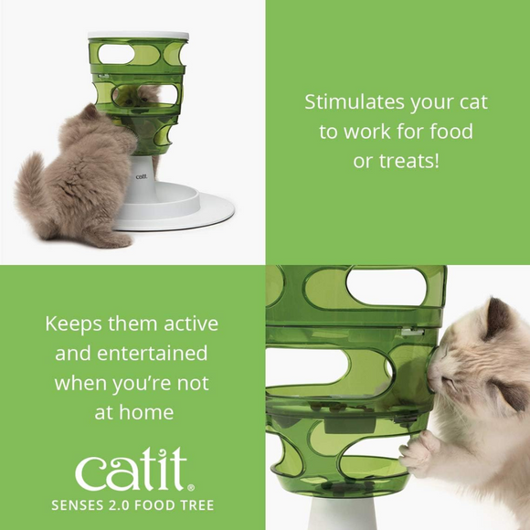 Catit Senses Food Tree Interactive Slow Feeder for Cats