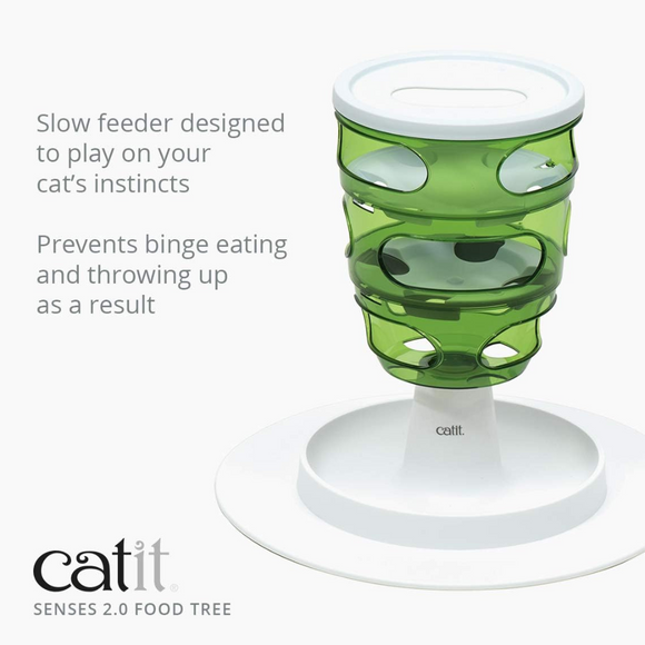 Catit Senses Food Tree Interactive Slow Feeder for Cats