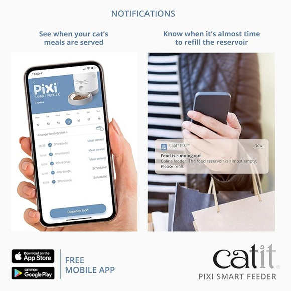Catit PIXI Smart Feeder, App-Controlled Automatic Cat Feeder