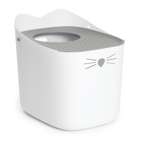Catit PIXI Top-Entry Cat Litter Box (Gray) - 0