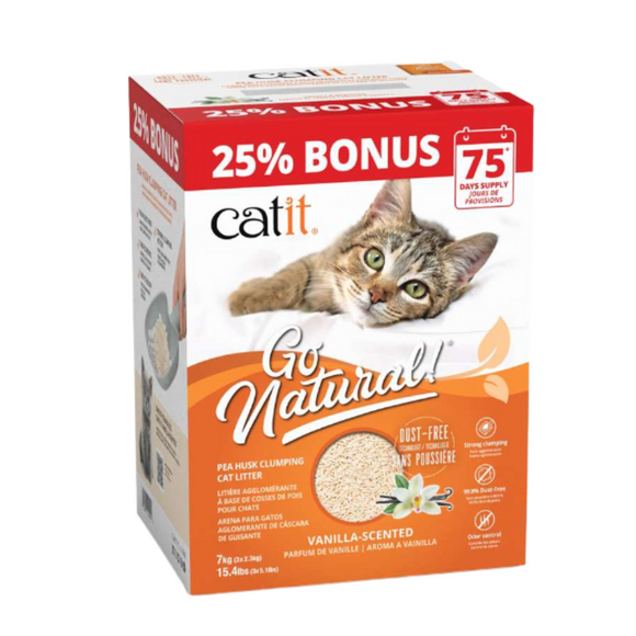 Catit Go Natural! Pea Husk Litter Bonus Box
