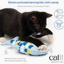 Catit Groovy Fish Motion-Activated Catnip Cat Toy (Blue)-2