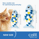 Catit Groovy Fish Motion-Activated Catnip Cat Toy (Blue)-3