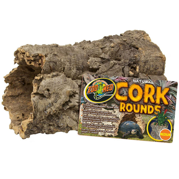 Cork round for terrariums with Zoo Med logo on a white background