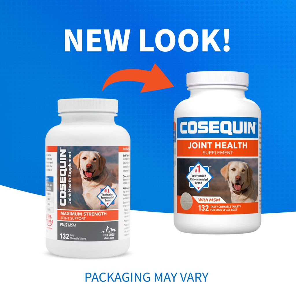 Nutramax Cosequin Maximum Strength Joint Health Supplement for Dogs 132ct new packaging