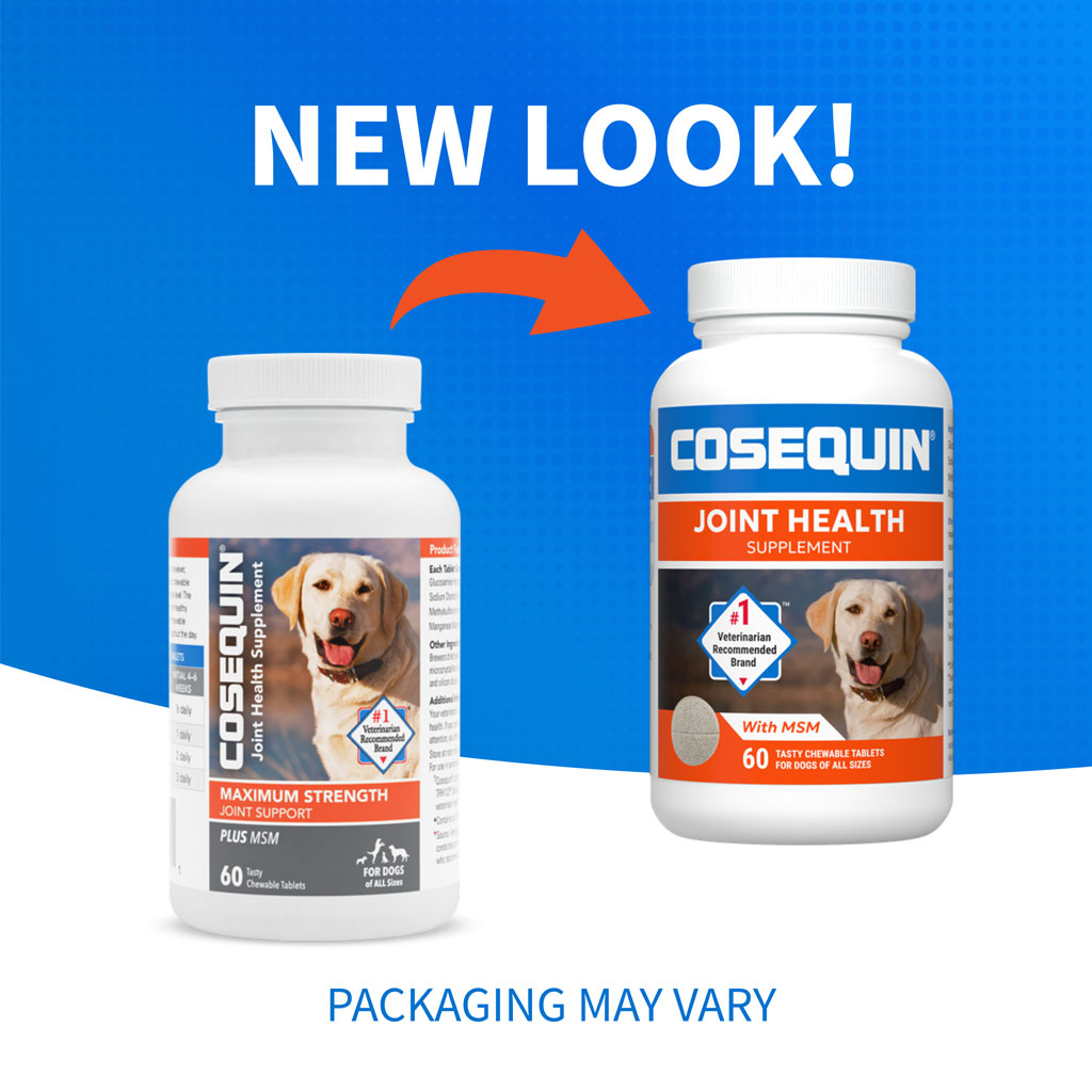 Nutramax Cosequin Maximum Strength Joint Health Supplement for Dogs 120ct new packaging